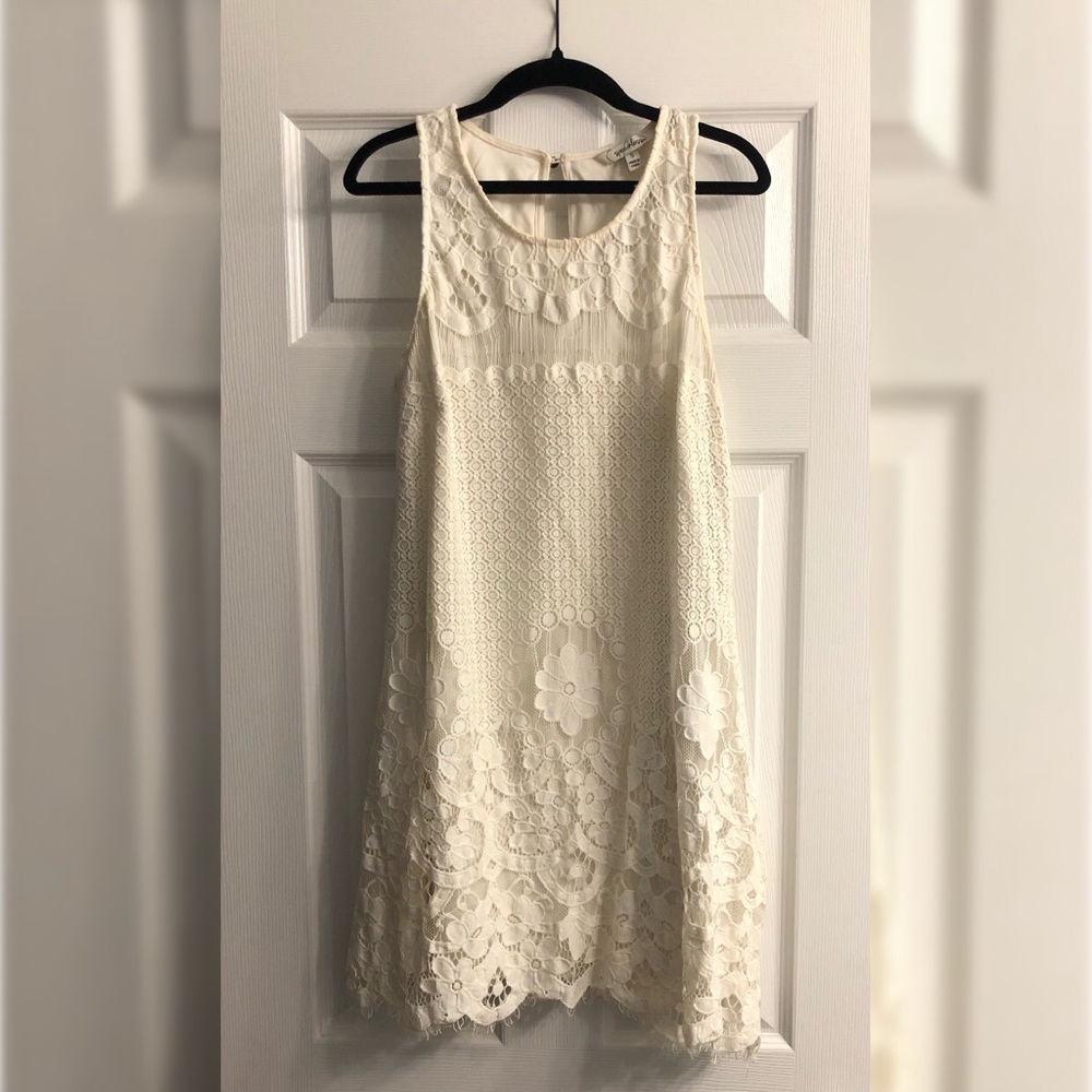 Speechless lace mini off white dress
